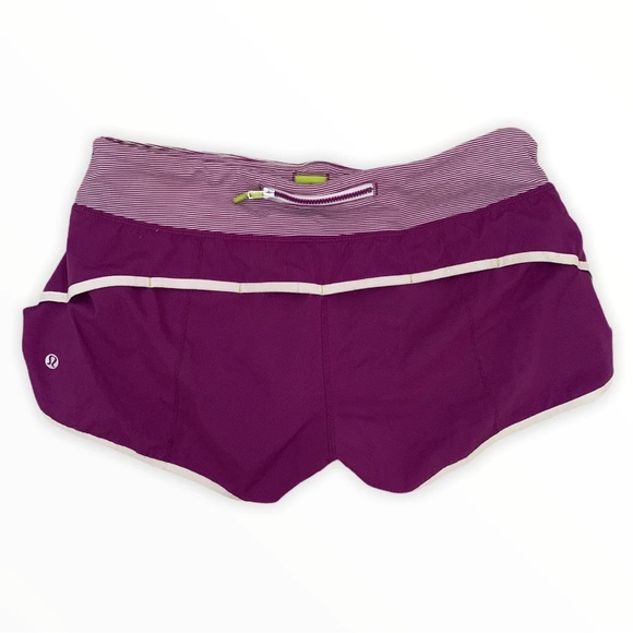 PURPLE LULULEMON SPEED SHORT - Picture 2 of 2
